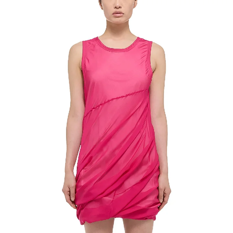 women's smart casual dressesHelmut Lang Womens Gathered Above Knee Mini Dress