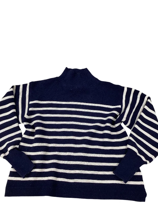 satin women's topsTop Long Sleeve By Topshop In Striped Pattern, Size: S