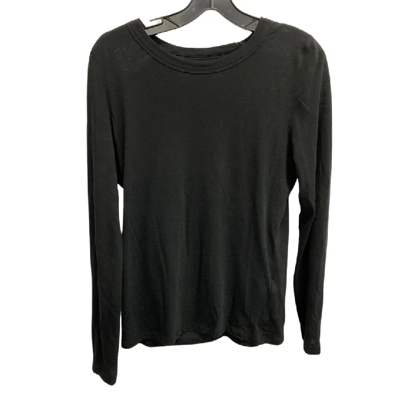 women's tops for those who want to invest in timeless piecesTop Long Sleeve Basic By Banana Republic In Black, Size: M