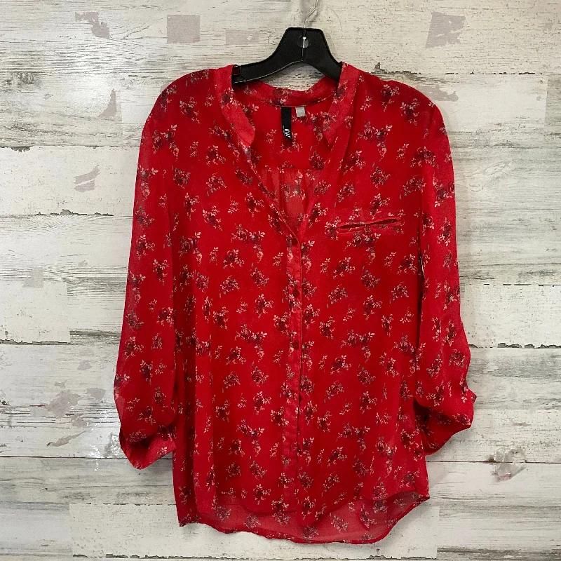 women's tops for those who want to add a pop of color to their outfitsTop Long Sleeve By Kut In Red, Size: L