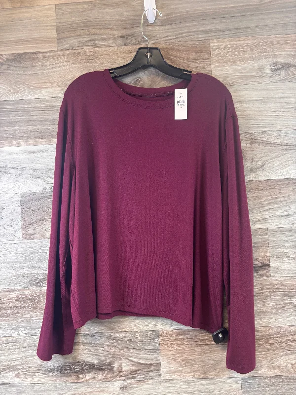 women's tops for those who love to experiment with fashionTop Long Sleeve Basic By Lou And Grey In Red, Size: Xl