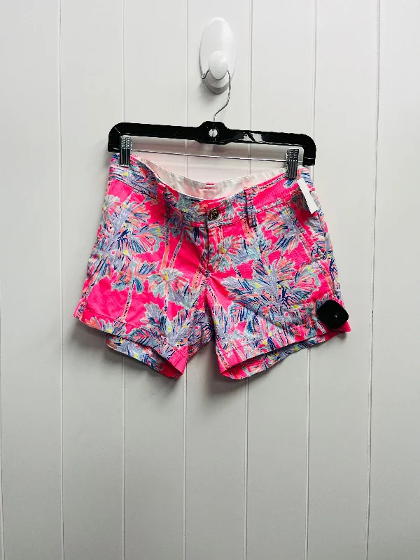 women's short shortsShorts By Lilly Pulitzer In Pink & Purple, Size: 0