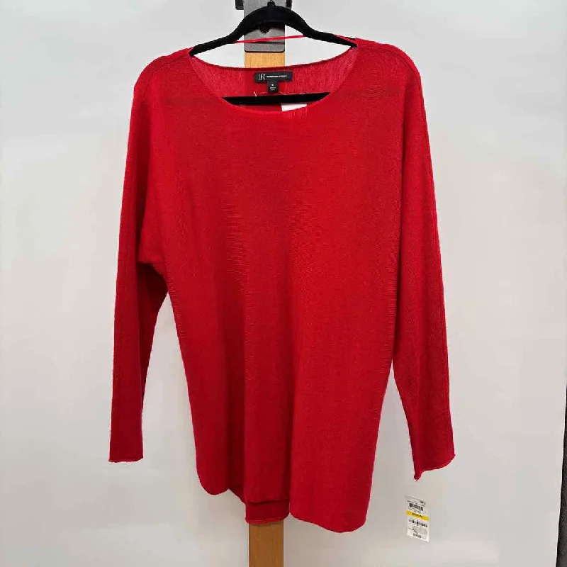 plus-size women's topsInc Women's Size M Red Solid Tunic