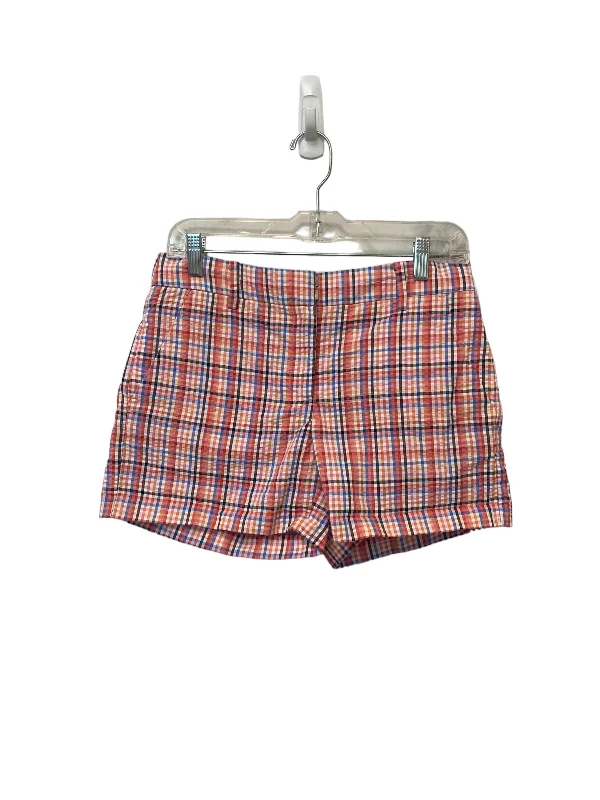 women's petite shortsShorts By Loft In Checkered Pattern, Size: 0