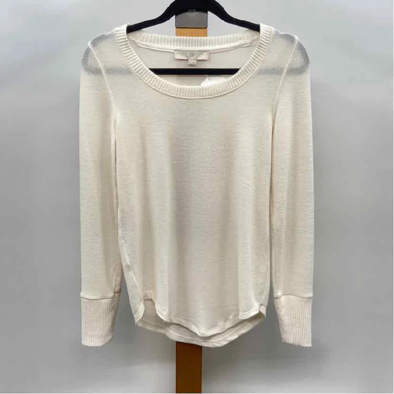 women's tops for those who refuse to compromise on styleLoft Women's Size XS Ivory Solid Tunic