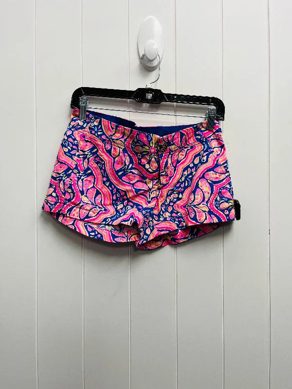 women's floral shortsShorts By Lilly Pulitzer In Blue & Pink, Size: 00