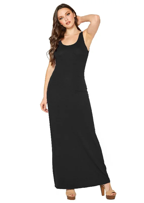 Embellished DressWomen's Sleeveless Scoop Neck Maxi Dress