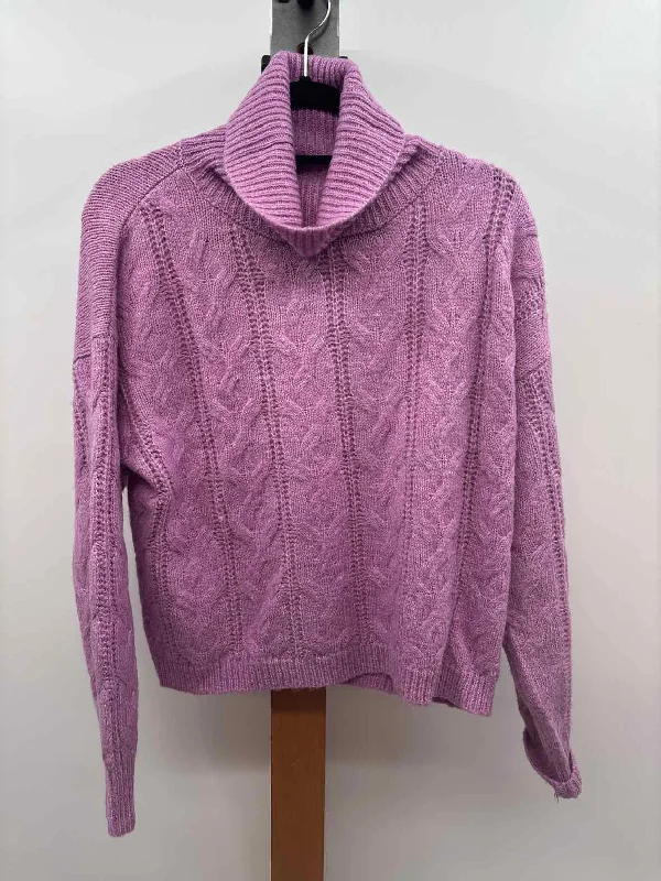 women's tops for wedding guest attireMajor Major Women's Size S Lavender Cable Knit Sweater