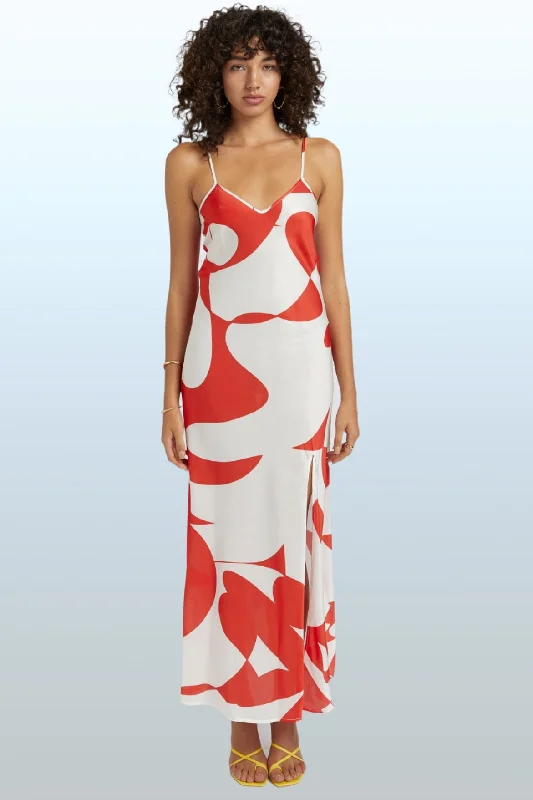 women's mother of the bride dressesSUMMI SUMMI Womens Siren Silk Maxi Dress - Sailors Delight