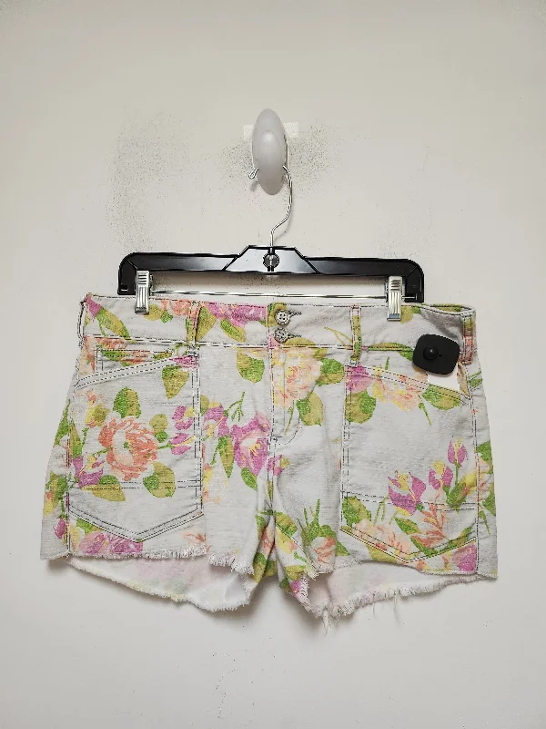 women's stretch shortsShorts By Pilcro In Floral Print, Size: 8