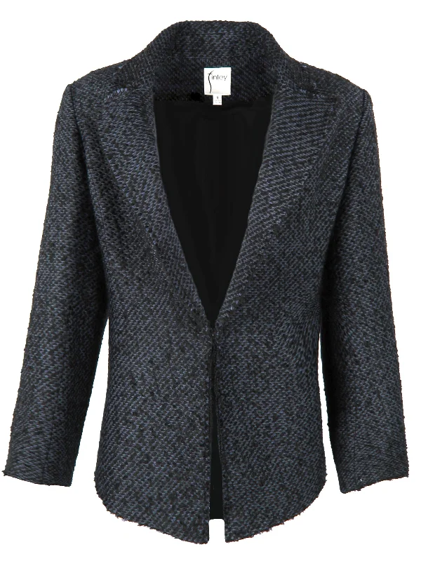 women's tops for those who want to add a touch of sophistication to their casual attireBaxter Jacket Navy/Black Tweed