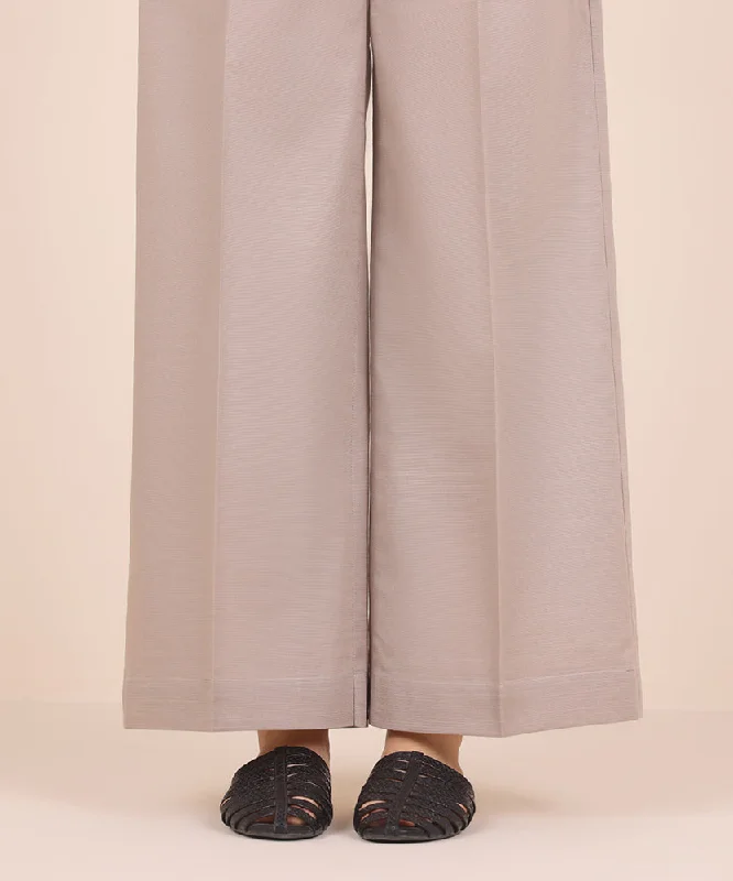 women's tops for minimalist aestheticsSolid Khaddar Culottes