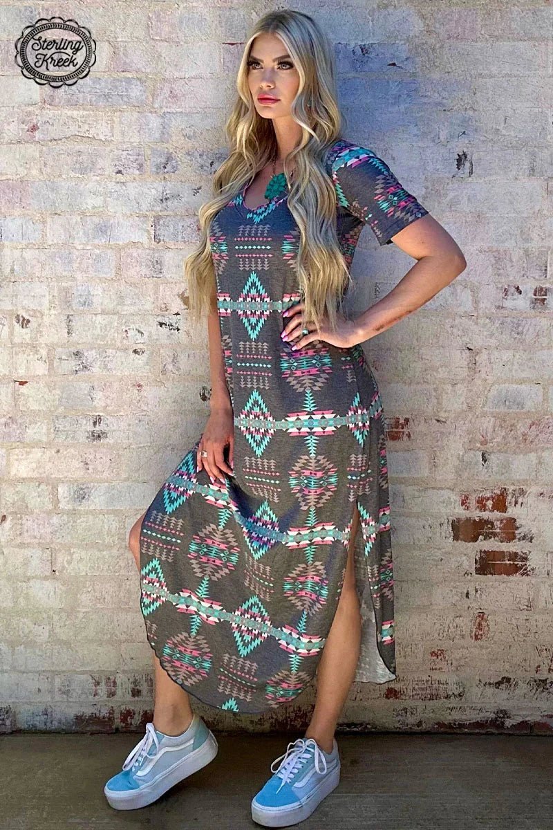 Scoop-Neck DressAztec Heights Maxi Dress