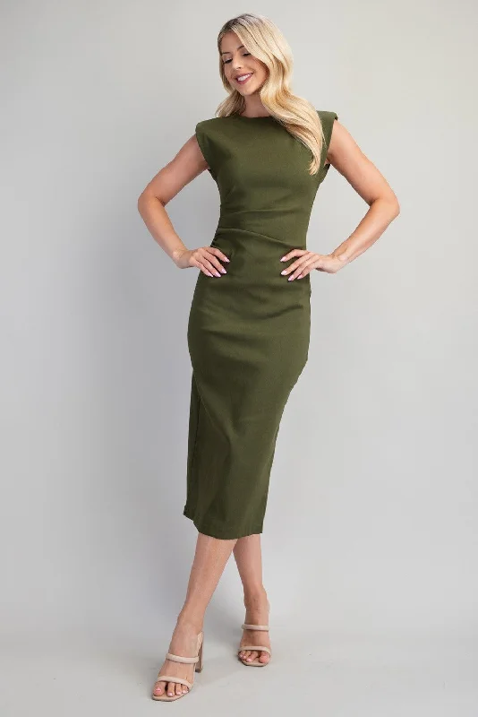 women's wrap dressesCassandra Maxi Dress - Olive