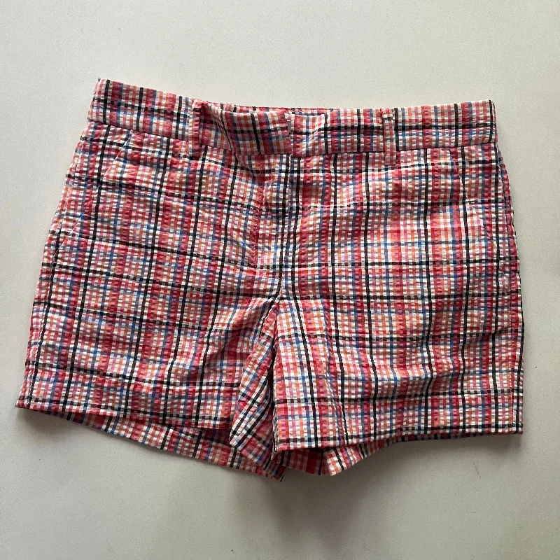 women's embroidered shortsShorts By Loft In Plaid, Size: 4