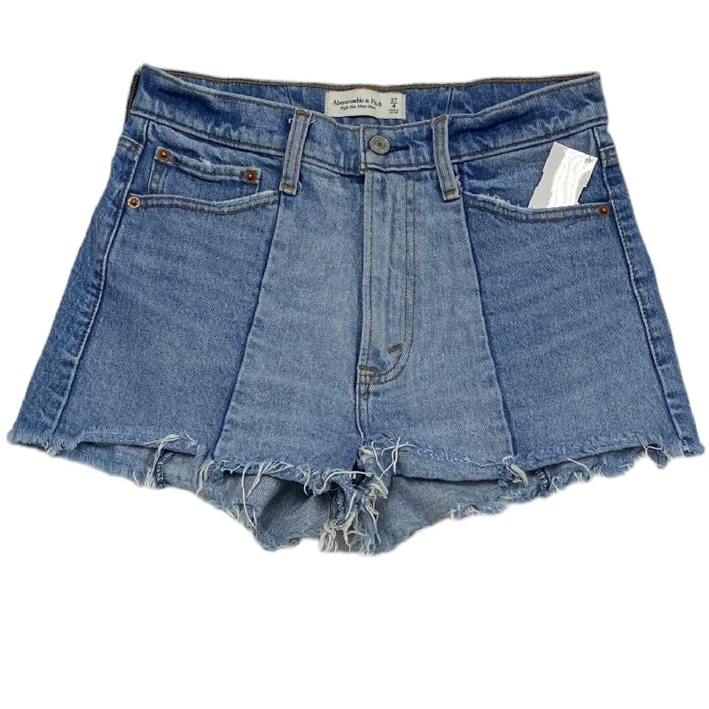 women's casual denim shortsShorts By Abercrombie And Fitch In Blue Denim, Size: 4