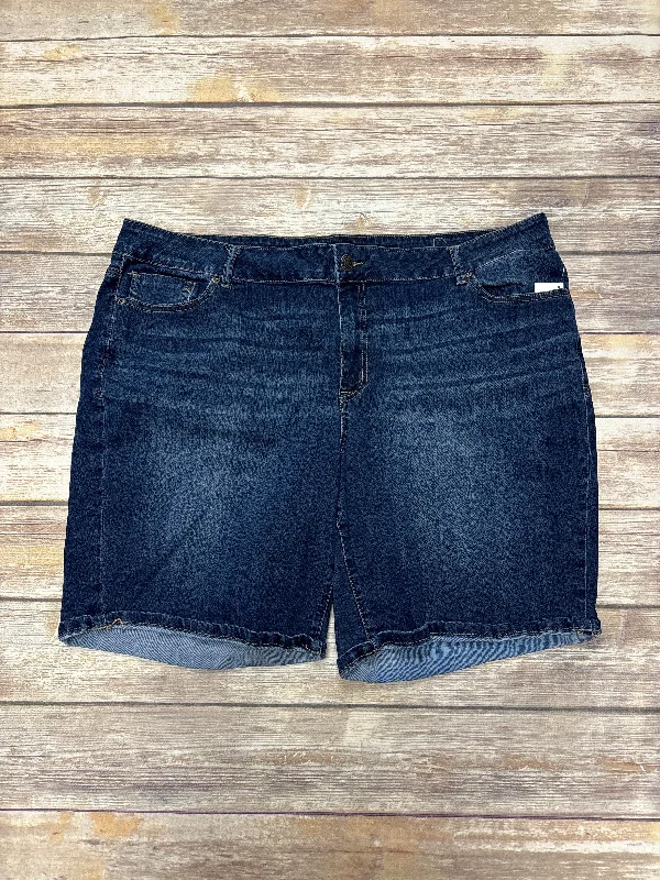 women's A-line shortsShorts By Maurices In Blue Denim, Size: 24w