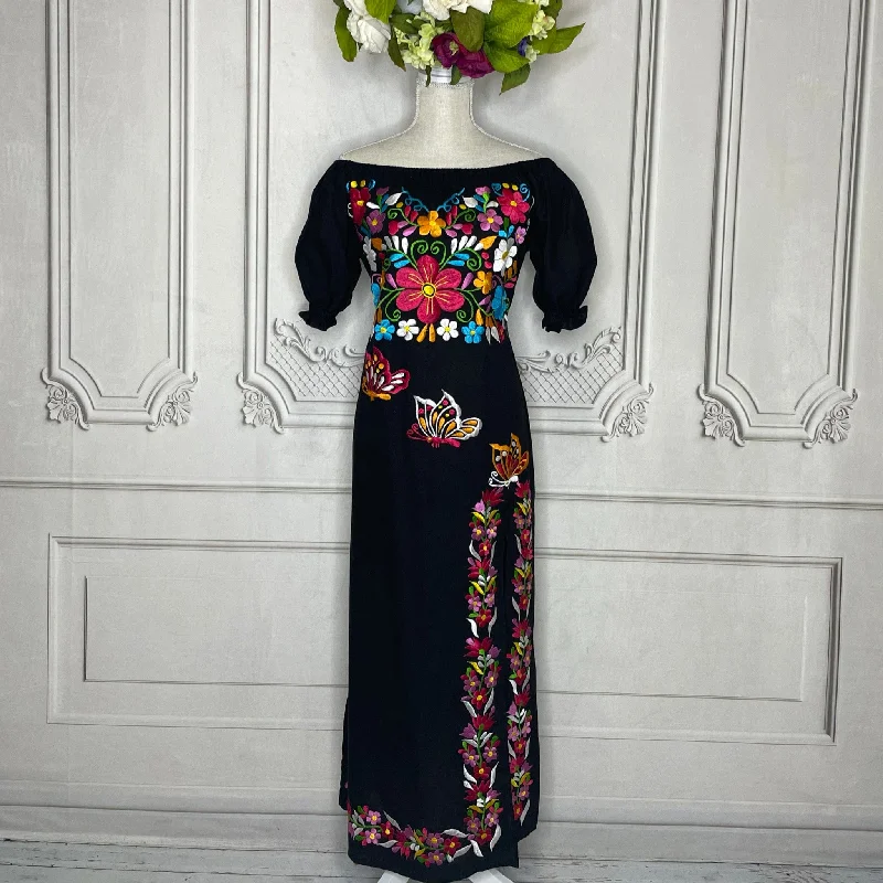 women's formal dressesMariposa Off Shoulder Mexican Maxi Dress