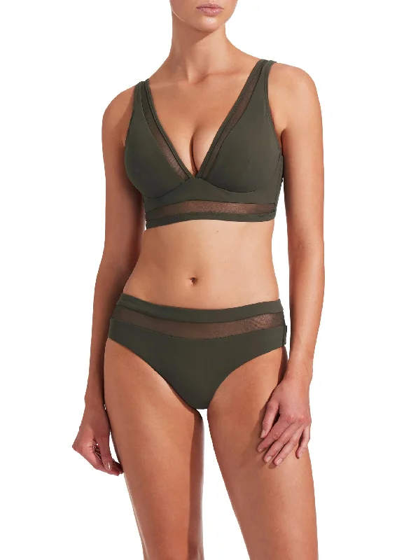 Animal Print Female SwimwearConspire D/DD Underwire Bikini Top - Khaki