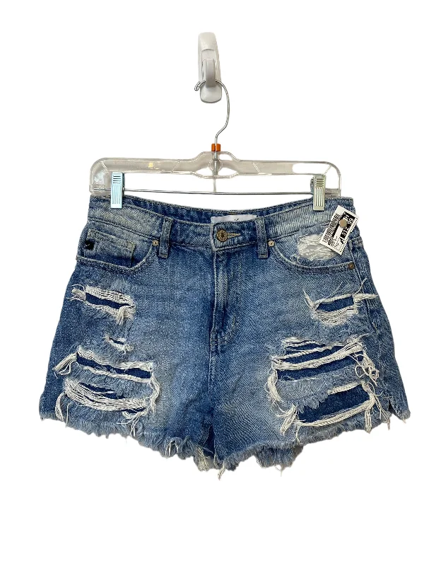 women's button-fly shortsShorts By Kancan In Blue Denim, Size: M