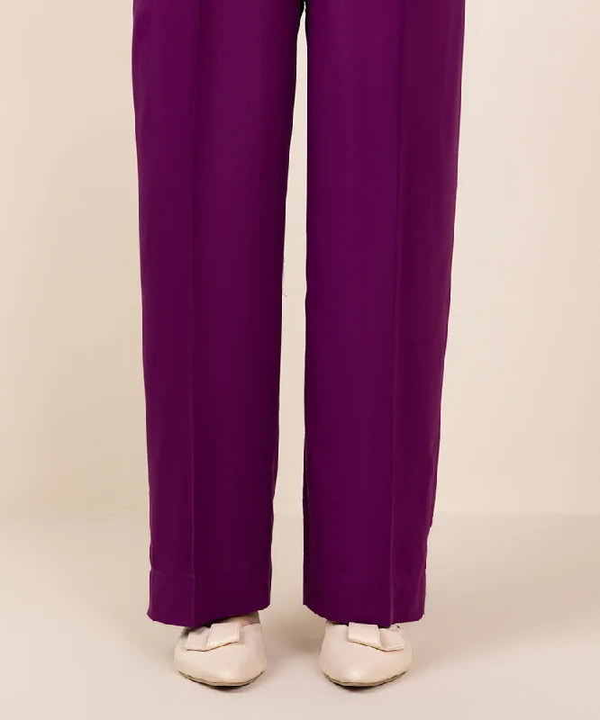 women's tops for those who love to dress up their casual looks with stylish topsSolid Linen Straight Pants