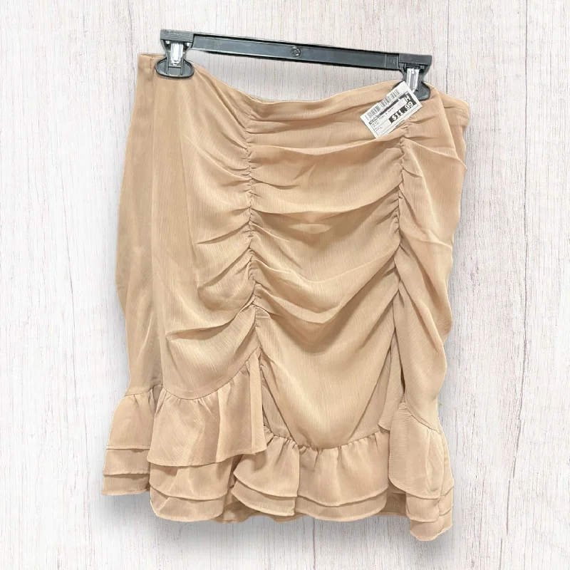 women's flowy skirtsBeige Skirt Mini & Short Express, Size L