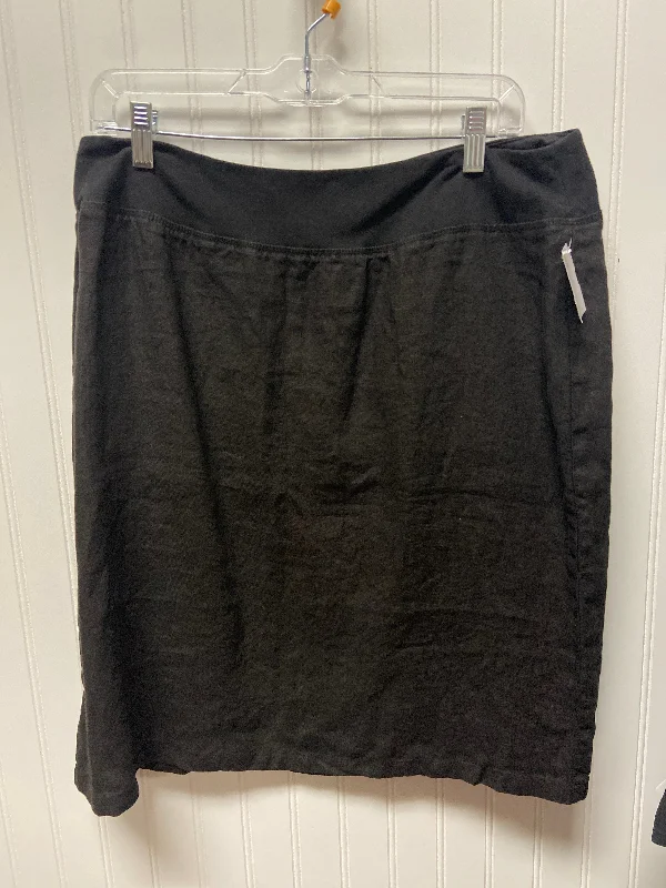 women's travel-friendly cocktail skirtsBlack Skirt Midi Cma, Size 14