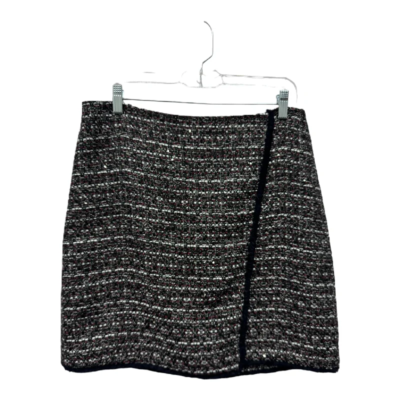 women's striped tulip skirtsBlack Skirt Mini & Short By Loft, Size: 10