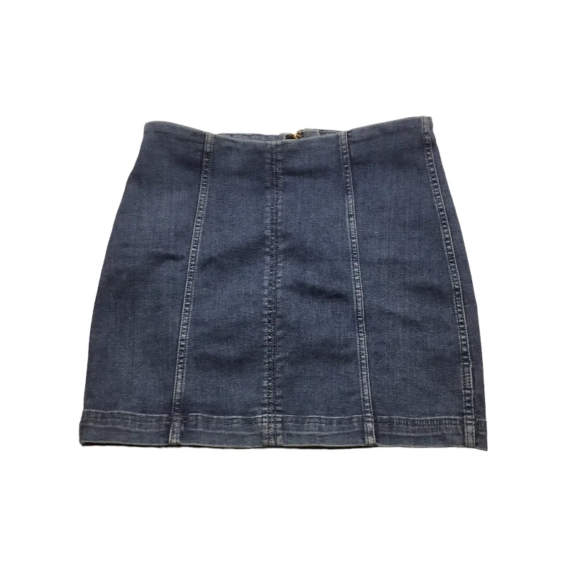 women's wrap skirtsBlue Denim Skirt Midi Free People, Size 10