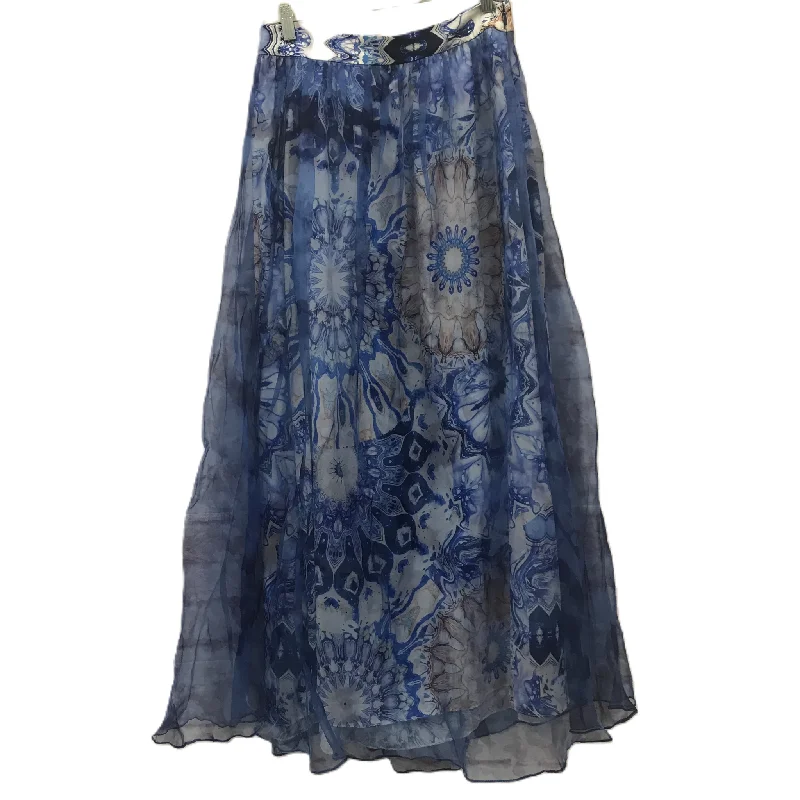 women's classic chiffon skirtsBlue Skirt Maxi By Cmc, Size: 16