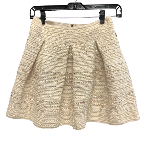 women's solid-color skirtsCream Skirt Mini & Short Ginger G, Size M