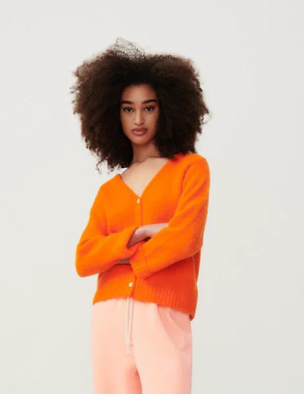 women's tops with unique designsEast Cardigan - Orange