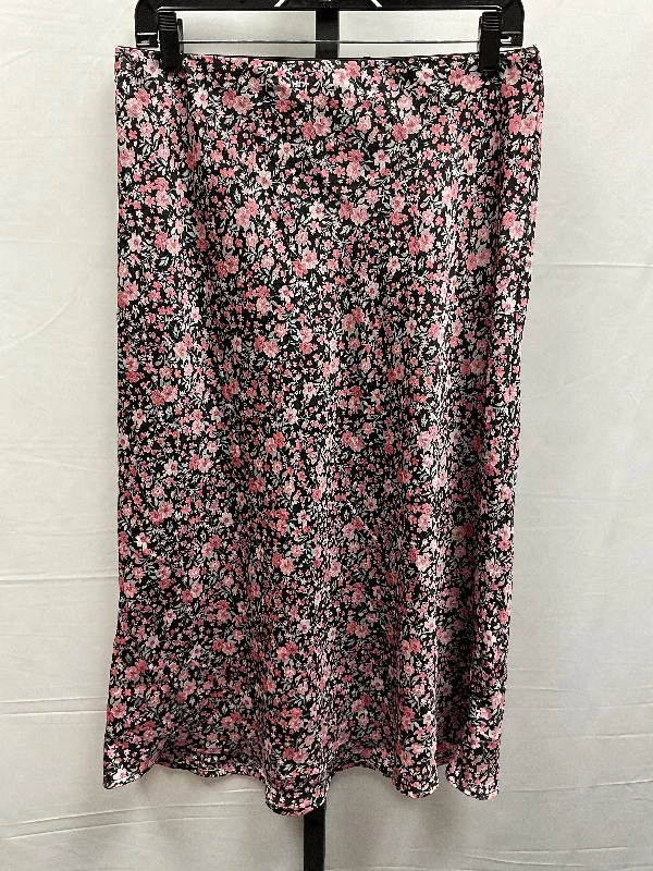 women's business skirtsFloral Print Skirt Maxi Mi Ami, Size L