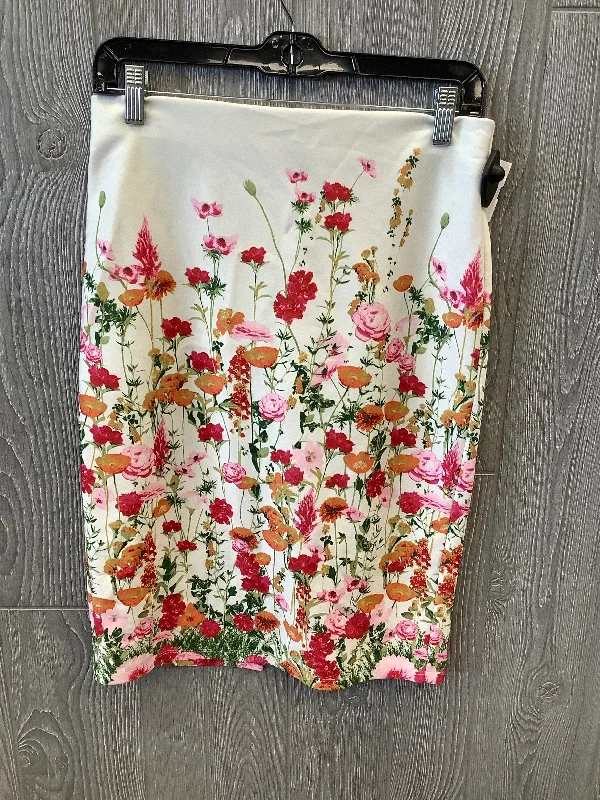 women's wrap skirtsFloral Print Skirt Midi New York And Co, Size 4