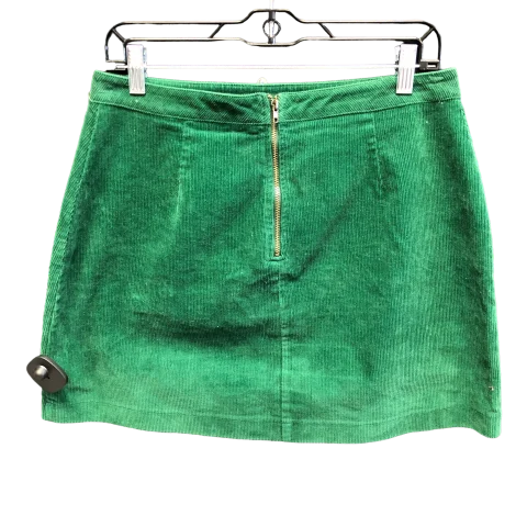 women's zip-up skirtsGreen Skirt Mini & Short Forever 21, Size L