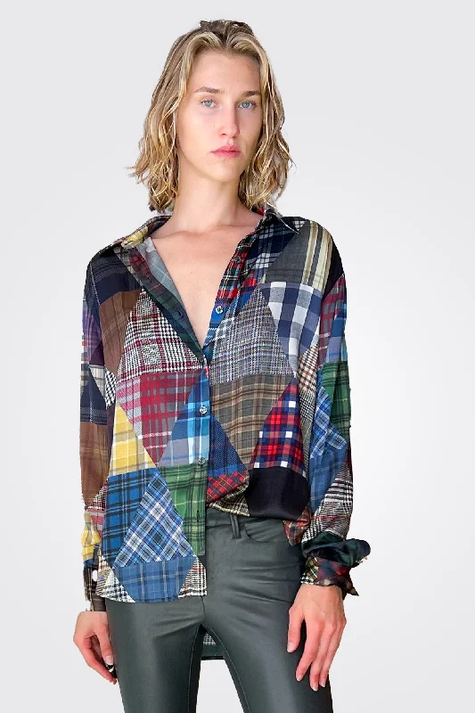 women's tops for those who want to make a bold fashion statement with their choice of topsHeather Blouse - Plaid Print