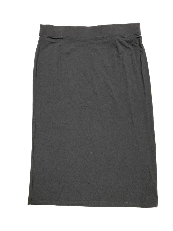 women's high-waisted skirtsNavy Skirt Designer Eileen Fisher, Size L