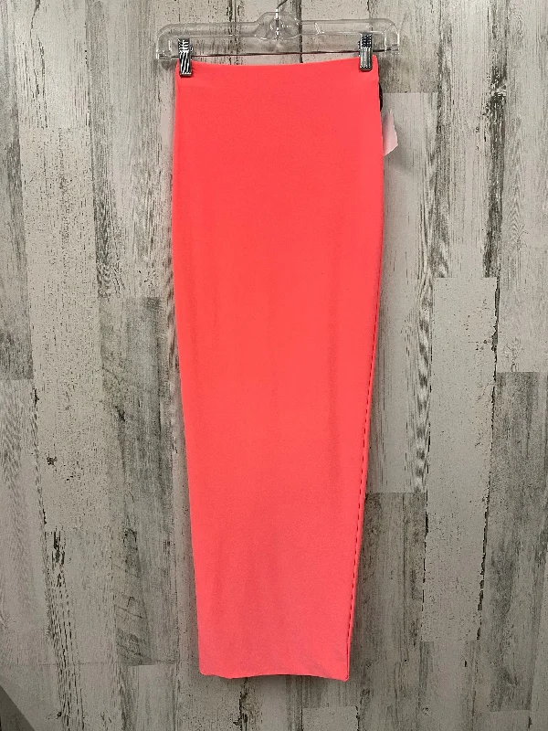 women's warm party skirtsOrange Skirt Midi Fashion Nova, Size S