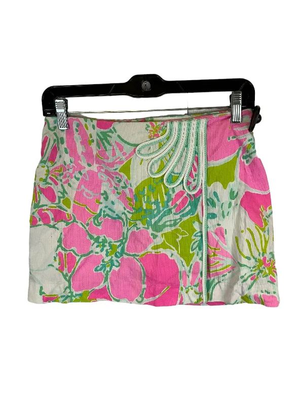 women's fitted skirtsPink Skirt Designer Lilly Pulitzer, Size 00