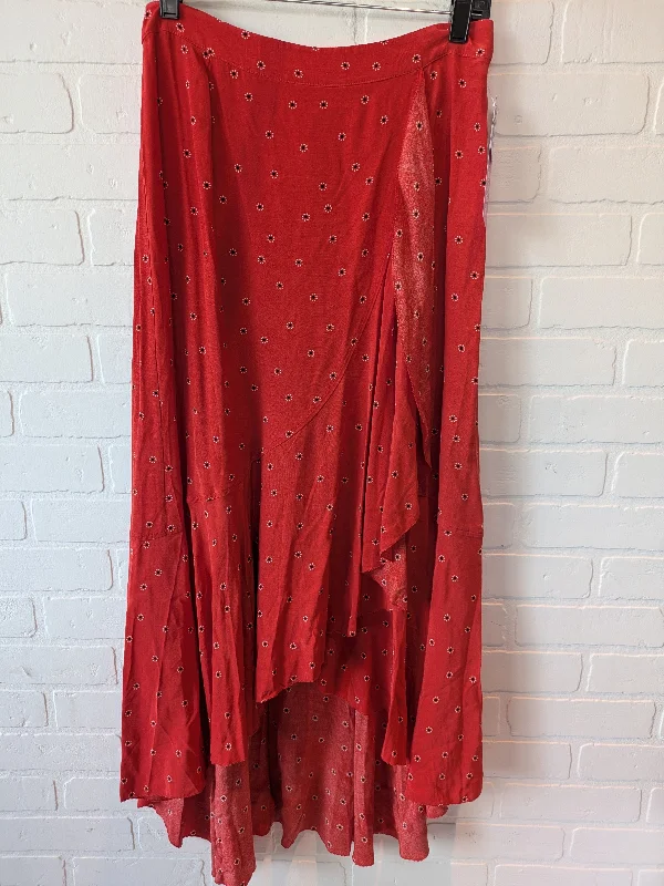 women's summer midi skirtsRed Skirt Maxi Astr The Label, Size 12