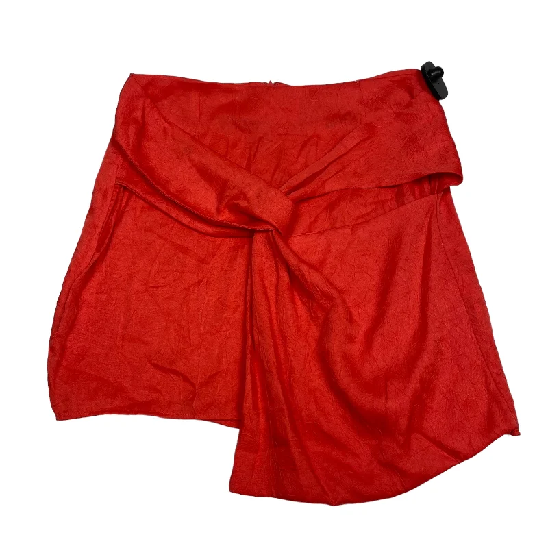 women's high-waisted skirtsRed Skirt Mini & Short Zara, Size M