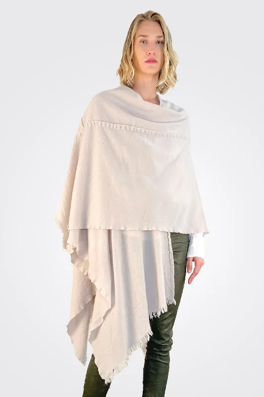 women's tops for summer festivalsStitch Detailed Poncho - Desert