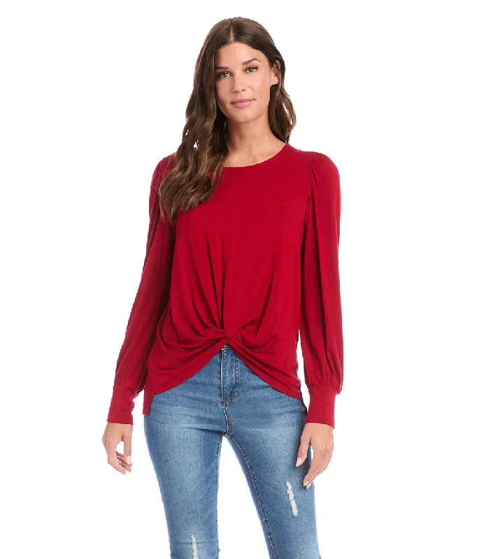 women's tops for casual FridaysTwist Front Top