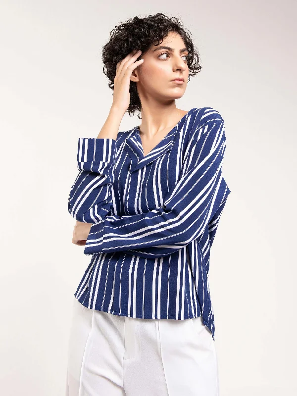 cropped women's topsStriped Top