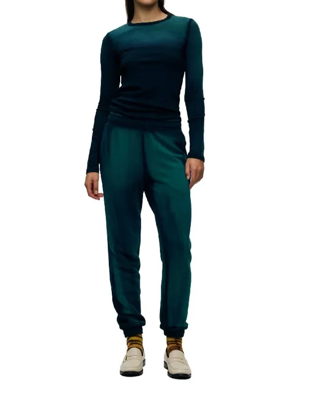 women's leggingsBrooklyn Sweatpants In Teal Blue Cast