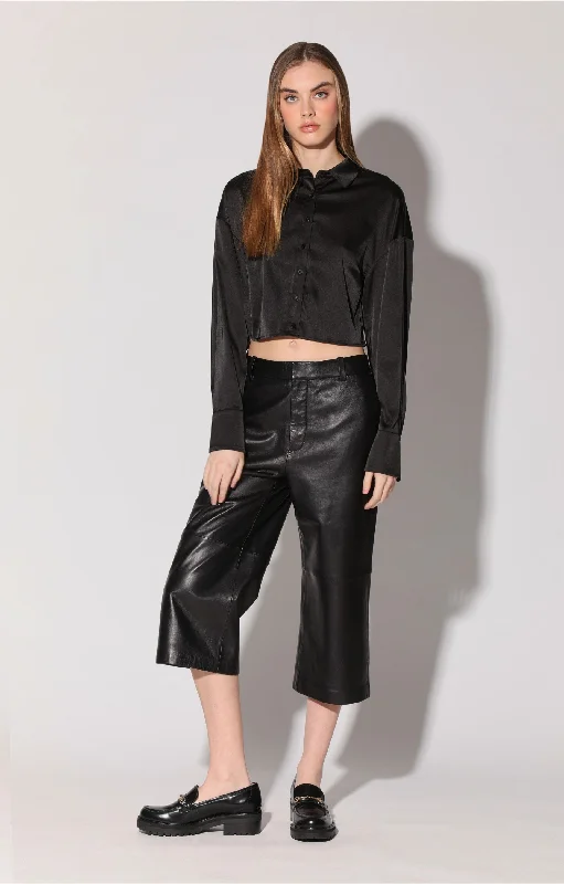 women's slim-fit pantsCooper Pant, Black - Leather