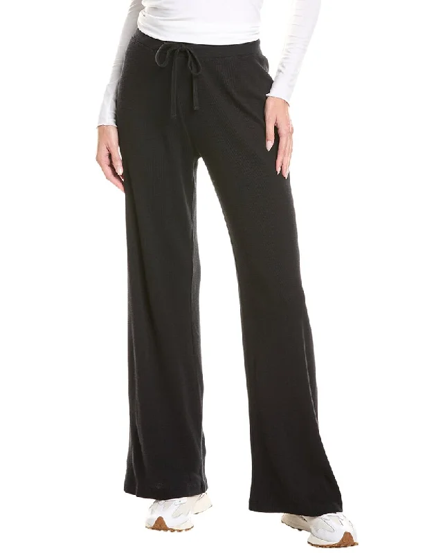 women's distressed pantsJames Perse Thermal Wide Leg Lounge Pant