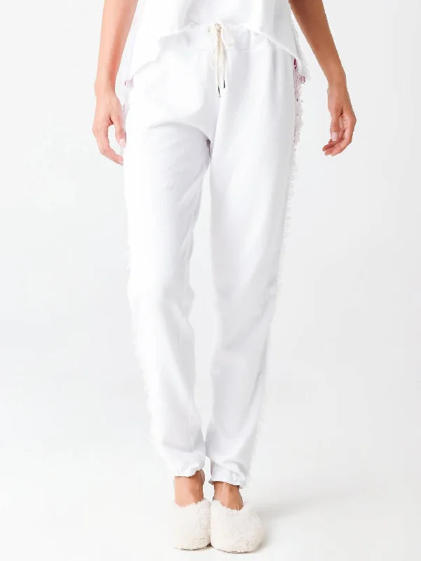 women's sustainable pantsJo Sweatpant In White