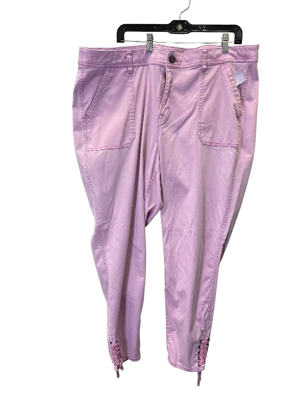 women's trendy pantsPants Cargo & Utility By Lane Bryant In Pink, Size: 24