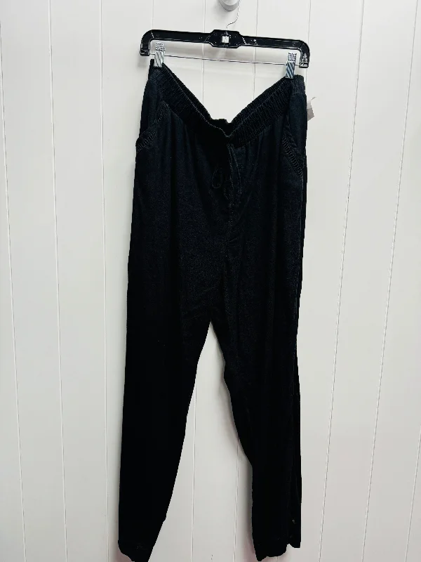 women's low-slung pantsPants Linen By Briggs In Black, Size: Xl